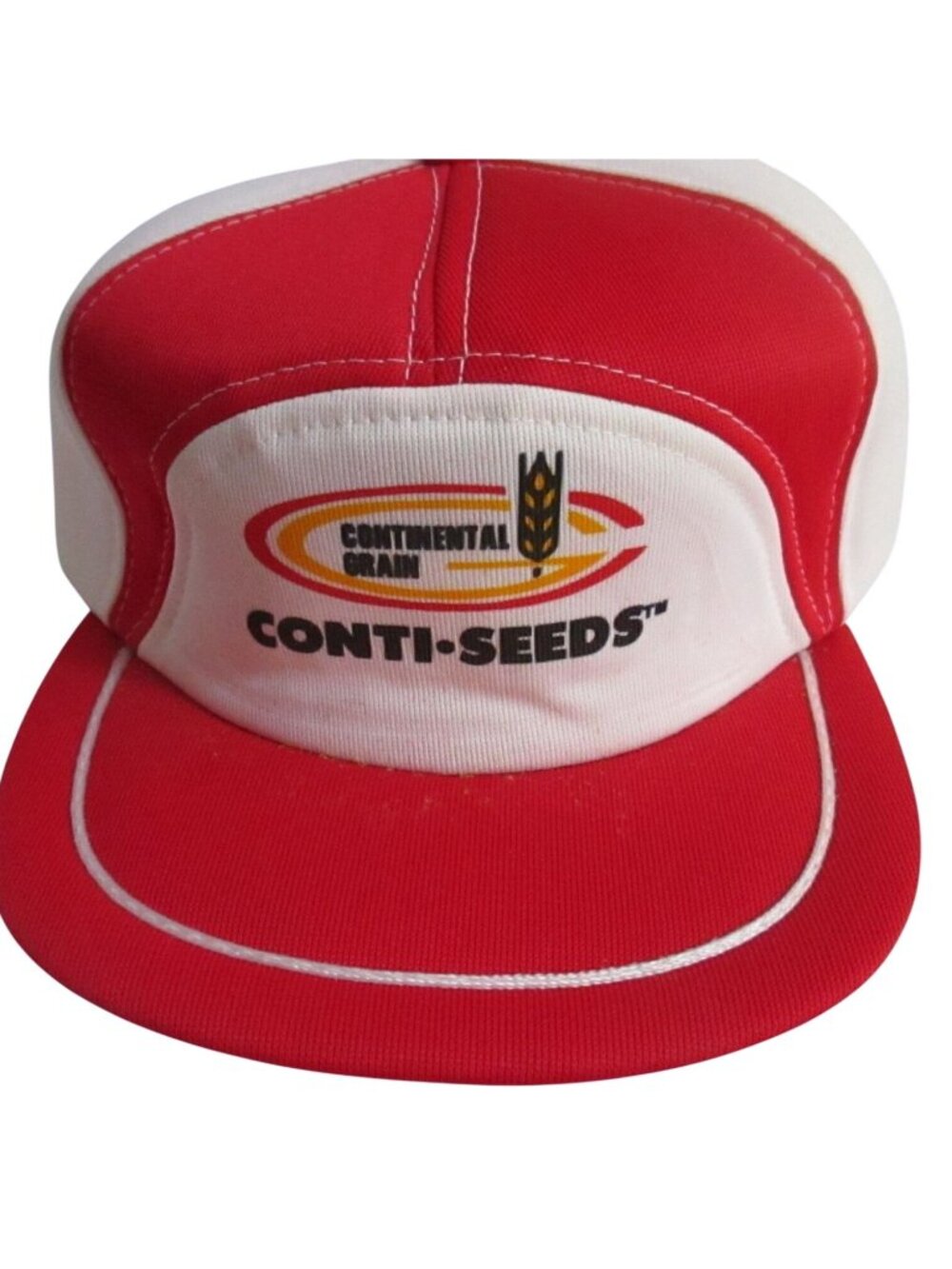 Vintage Mens Trucker Farm Cap Continental Seeds Conti-Seeds Full Pad NOS 7 7 /18
